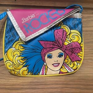 Vintage Barbie And The Rockers Bag Small Clutch Purse New Rave 1986 Mattel